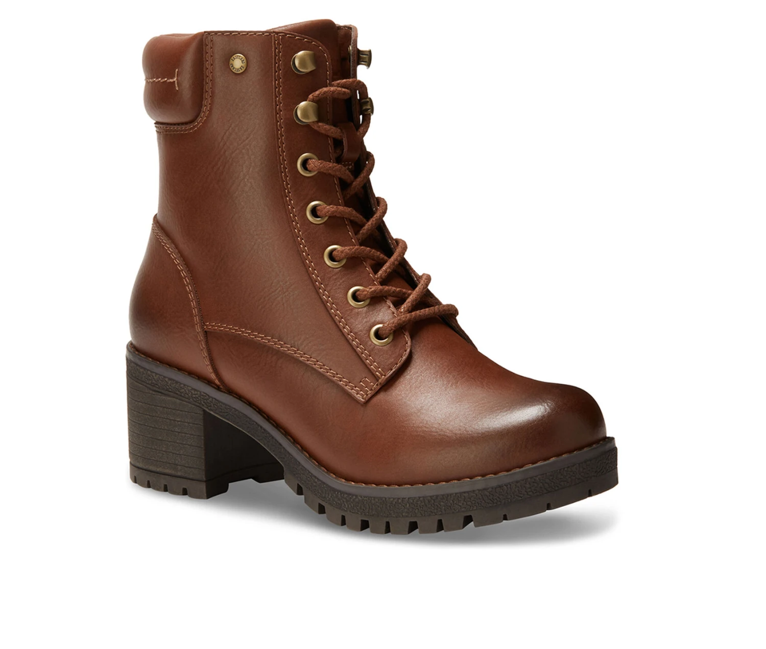 Women's Eastland Brynn Puff Collar Lace-Up Boots 2 Women's Eastland Brynn Puff Collar Lace-Up Boots - Image 2