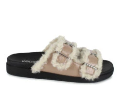 Women's KENSIE Flossy Slide Sandals