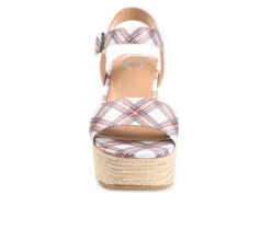 Women's Journee Collection Pearrl Espadrille Wedge Sandals -Sandal Shoe Shop 140259 298218 4