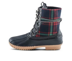 Women's SPRING STEP Duckie - Plaid Rain Boots -Sandal Shoe Shop 144342 308375 3