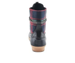 Women's SPRING STEP Duckie - Plaid Rain Boots -Sandal Shoe Shop 144342 308375 5