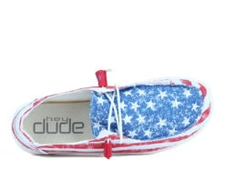 Women's HEYDUDE Wendy Patriotic Slip-On Shoes -Sandal Shoe Shop 146088 313064 6