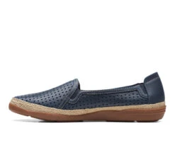 Women's Clarks Elaina Ruby Slip On Shoes -Sandal Shoe Shop 151595 327293 3