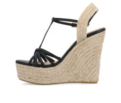 Women's Journee Collection Yara Espadrille Wedge Sandals -Sandal Shoe Shop 151806 328041 3