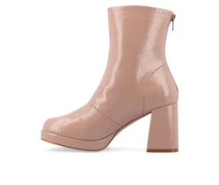 Women's Journee Collection Aylani Low Platform Heeled Booties -Sandal Shoe Shop 158164 345400 3