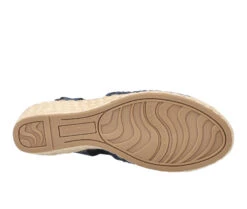 Women's Easy Street Taffy Espadrille Wedges -Sandal Shoe Shop 161901 355420 7